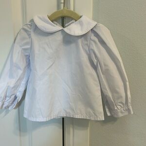 Classic whimsy 24m white Peter pan girls collar shirt long sleeve